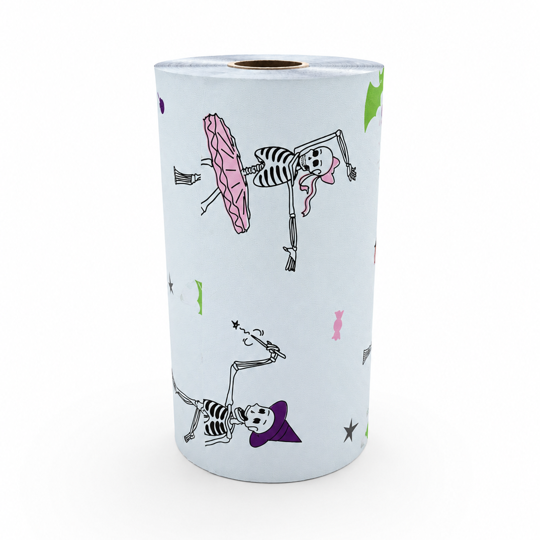 Dancing Skeletons Hair Foil Wide Roll