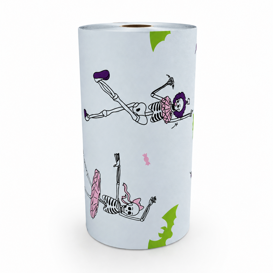 Dancing Skeletons Hair Foil Wide Roll