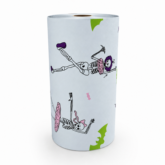 Dancing Skeletons Hair Foil Wide Roll