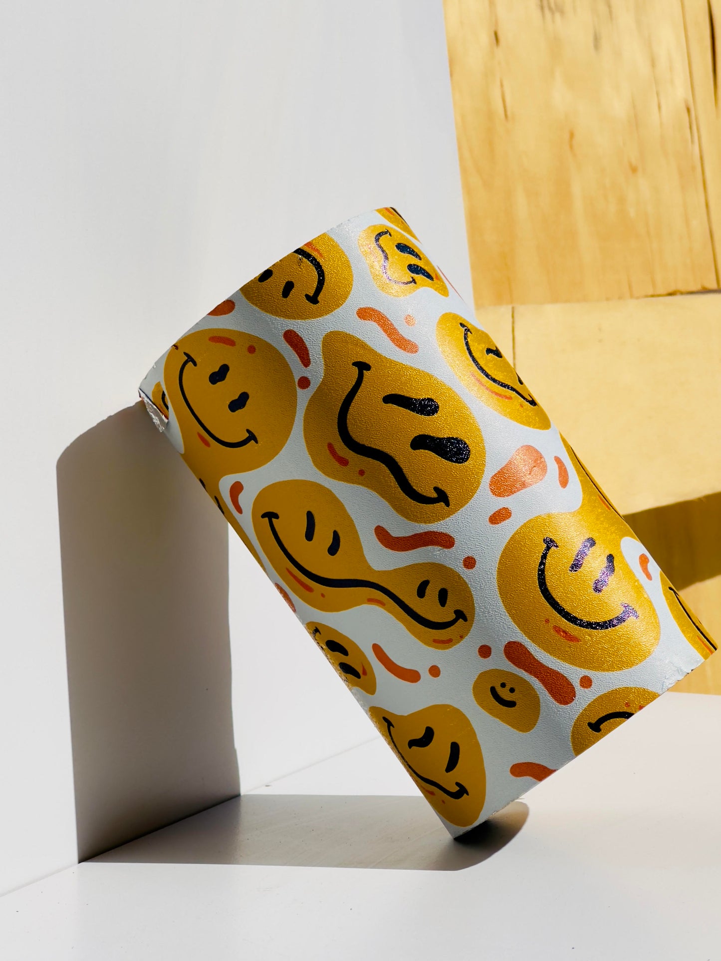 wild foil roll with yellow smiley faces 
